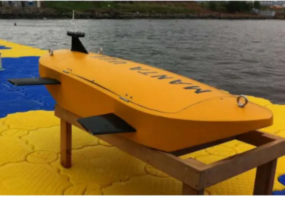 Figure 2: Coordinate system of Manta UUV
