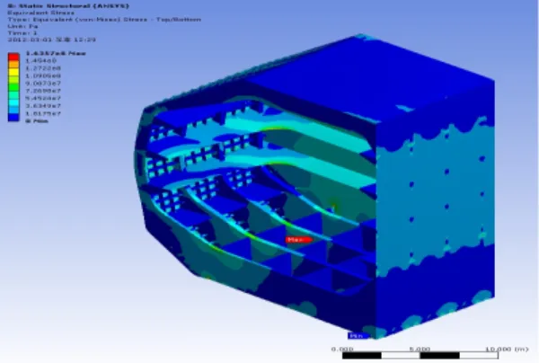 Figure 4: Deformation of DME storage tank.