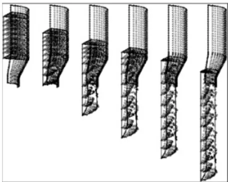 Figure 9: Regular discretization and refinement of  half beam.