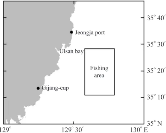 Fig. 1. Experimental fishing area (Bae et al., 2012).