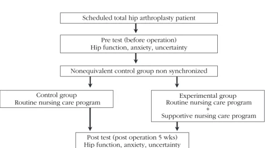 Figure 1. Process of supportive nursing care program.