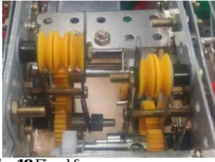 Fig. 18 Fixed frame  3.3.2 무게중심의 위치  프레임의  전체적인  무게  중에서  모터는  큰  부분 을  차지한다.  초반설계에서  모터를  상대적으로  윗 부분에  위치시켰기  때문에  무게중심은  윗부분으로  집중되었다