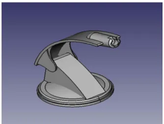 Fig. 8 Second Part of the Smart Phone Cradle  2.1.2 CATIA 를 이용한  Assembly 