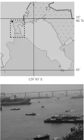 Fig.  2.  Arrangement of the measured and the analyzed instruments for the marine traffic survey.