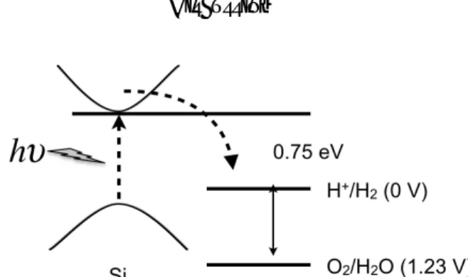 Fig.  1.  Schematic  diagram  of  water  splitting  including  Si  cathode 