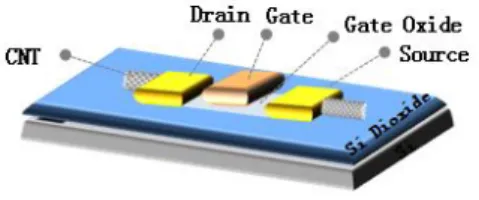 Fig.  1.  Schematic of the  nominal device with  a top-gate  structure. 