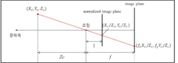 Fig.  6  Camera  projection  model