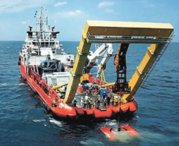 Fig.  1  Support  vessel  with  A-Frame