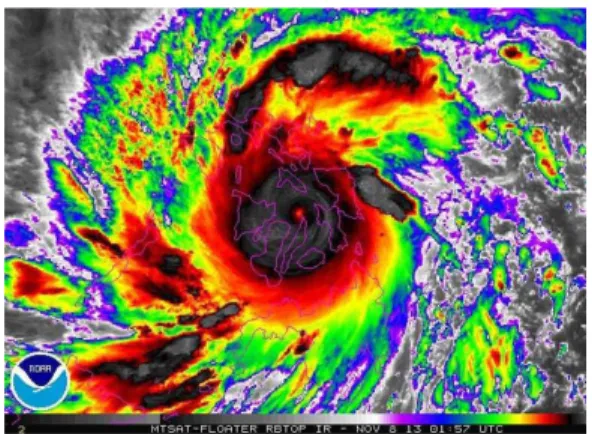 Figure 2. Haiyan through NOV 8 UTC Friday (NOAA, 2013)