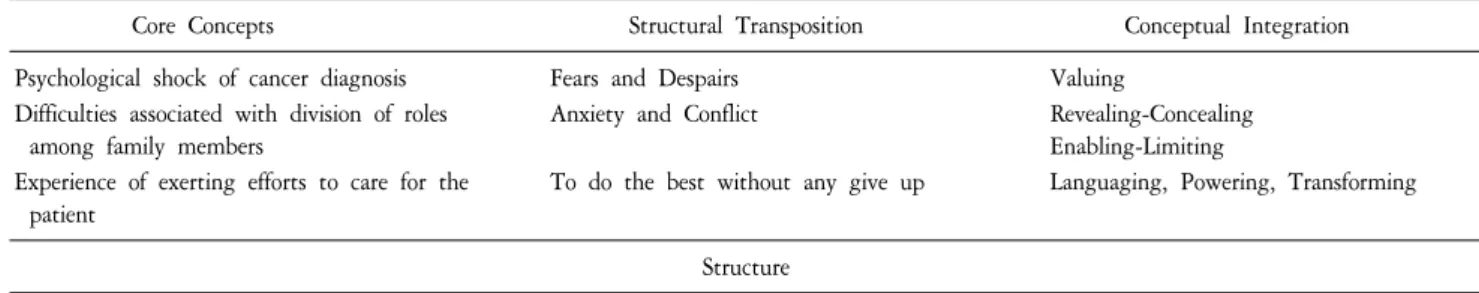Table  1.  Heuristic  Interpretation  of  the  Core  Concepts.