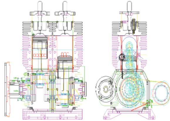 Fig.  1  Design  drawing  of  experiment  engine