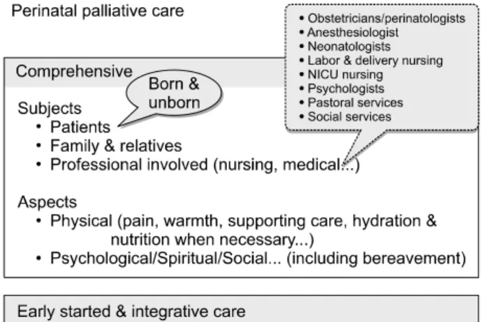 Figure  2.  Suggested  standard  of  excellence  for  perinatal  palliative  care  (PPC)