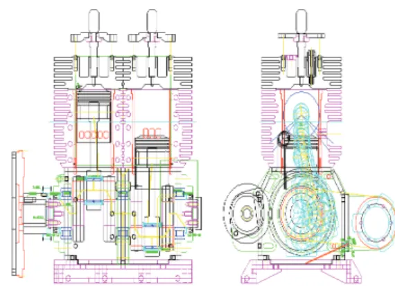 Fig.  1  Design  drawing  of  experiment  engine.