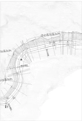 Fig.  11.  Precise  numerical  map  of  anti-  rocking  section 4.  결론 본  연구는  지상  LiDAR를  이용하여  도로  사면  낙석구간에  대한  고정밀  수치지도  생성에  관한  연 구로  다음과  같은  결론을  얻었다