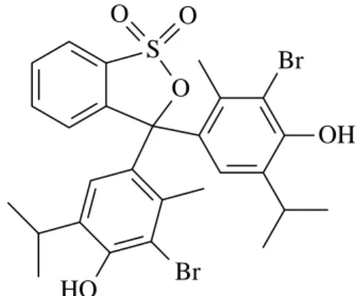 Fig.  1.  The  general  structure  of  the  bromothymol  blue  molecule.