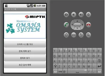 Figure 4. Screen shot of Omaha system overviewFigure 3. Android based test view of main menu.