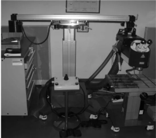 Fig. 1. The laser welding machine used for the study.