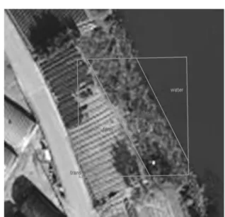 Fig. 1.  Example  of  land  cover  analysis  using  sample  grid. 파편화 분석은 전체 경관이 농업 또는 도시 및 기반시설  개발과 같은 인간 활동에 의해 작은 조각으로 부서진 정도 를 파악하는 것이며,  파편화수준이 높을수록 녹지 네트워크 가  단절되고 분열되었다는 것을 의미한다
