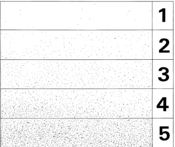 Figure 4. Pictorial references corresponding to dust quantity rating 