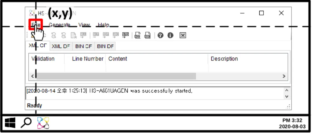 Figure 3. Coordinate-based Automation 