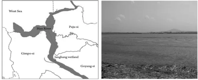 Fig.  1.  The  location  of  study  site.도 한다.17)  Hungate et al. (2003)에 의하면 육상생태계에서 350~980 Gt의  탄소를  고정화시키기 위해서는 7.7~37.5 Gt 의  질소가  필요하다고  한다