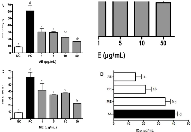 Fig. 4. Effect of supplementation in vitro with different concentrations of Schizandra chinensis B