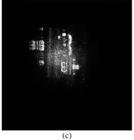 Fig. 2. shows the hologram of the object ‘USAF  Group Number 3’ and its numerical reconstruction by  the digital holography microscope system