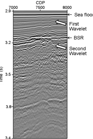Fig. 2. Stacked section of reflection seismic survey data at Ulleung Basin. 