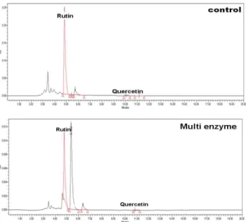 Table 4. α-Glucosidase inhibitory activity of tartary buck- buck-wheat extract according to the treatment of different  sol-vents and enzymes