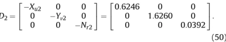 Fig. 12. Simulation results of the motion of the two vessels without control.