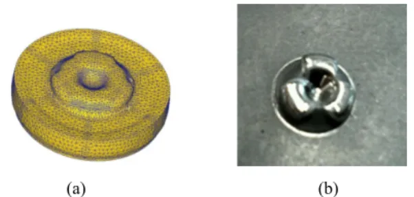 Fig. 4 Comparisons of cross-sectional views for rivet  joint of DP440 and SILAFONT