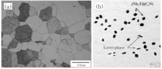 Fig.  3   (a)  Microstructure  of  the  base  metal  and  a  (b)  TEM image of precipitates