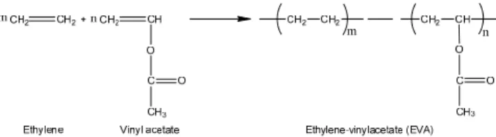 Figure  1.  EVA  polymerization  and  structure.