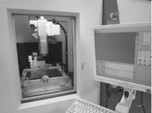 Fig. 2  X-ray inspection equipment  단면분석에 있어서는 너깃(nugget) 직경이 일반적인 평가지표로 사용되고 있다. KS ISO 14327 규격에 의하면  건전한  저항  점용접부를  위해서는  판재두께  t에 대하여   의 너깃직경이 요구된다
