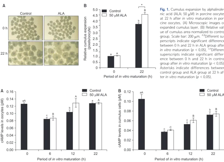 Fig. 1.  Cumulus expansion by alphalinole-