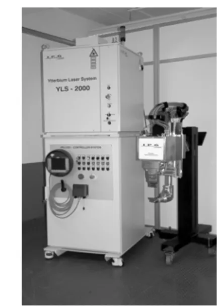 Fig.  10  LSS  system  consist  of  welding  tool  and  integrated laser-controller cabinet