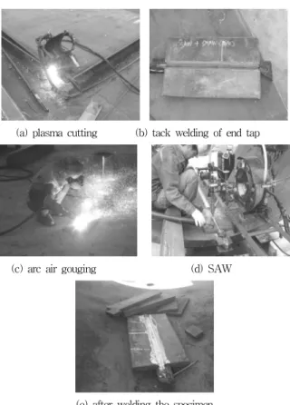Fig. 6 Micrographs after oxalic acid etching test of weld specimens