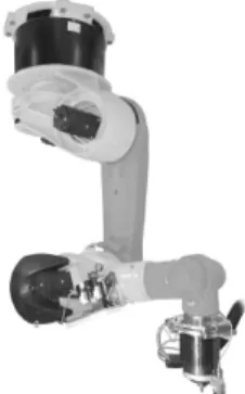Fig. 8  Gantry system with 2 robots for FSW Fig. 6  Robot for FSW(attached with welding head 