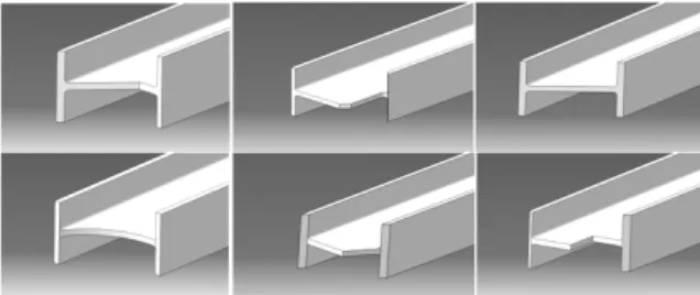 Fig. 2  Examples of real H-beam cut