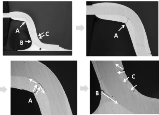 Fig.  10  Crack  propagation  of  A  point  indicated  in Fig. 10