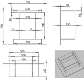 Fig. 3 Specimen design for verification of developed  EP analysis 1. ABC 2. ACB 3. BAC 4