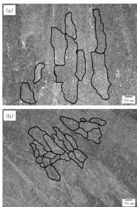 Fig.  2  OM  images  of  (a)  600  MPa  and  (b)  800  MPa grade weld metals