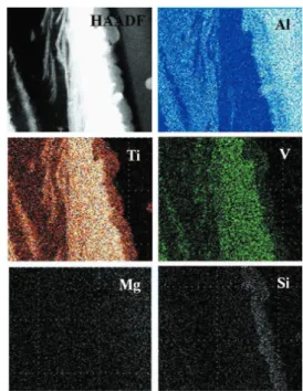 Fig.  5  TEM  bright  field  images  of  the  weld  interface.  (a)  high  mag.,  (b)  ultra  high  mag