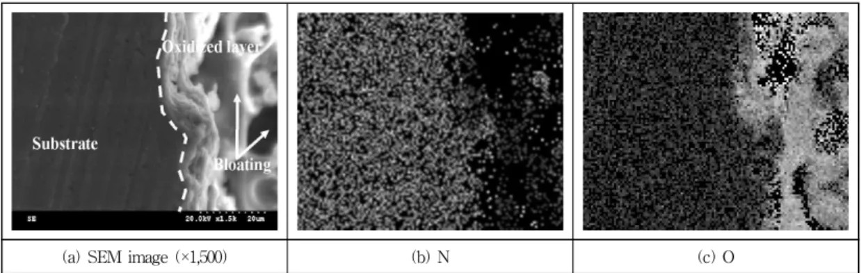 Fig. 9 Element mapping of HIP silicon nitride heated by 800 W of laser power with EDX detector