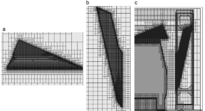 Fig. 9 shows the ﬁnal meshing selected for the horizontal, vertical and the full dryers