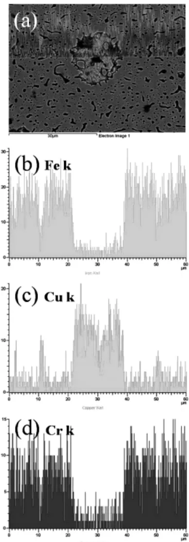 Fig.  4  SEM  micrographs  for  the  bead  width  measurement  according  to  each  location
