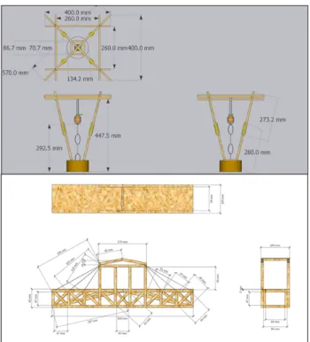 Fig.  6  Detail  design  for  the  egg  drop  and  wood  bridge  systems  using  3D  modeling  tools 