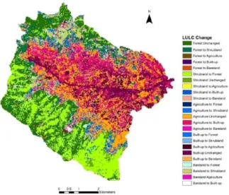 Fig. 4. LULC conversion map.