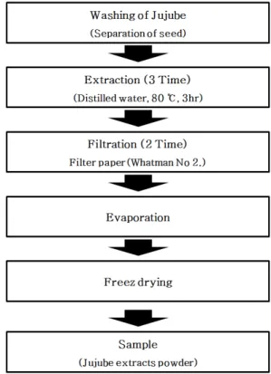 Fig.  1.  Preparation  of  water  extractable  material  jujube.