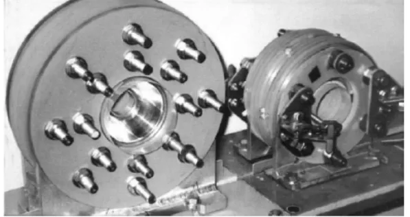 Fig.  5  Examples  of  coils  used  for  magnetic  pulse  welding 6) I 1 I 2 I 3 CoilField Shaper Workpiece I 1 : coil current